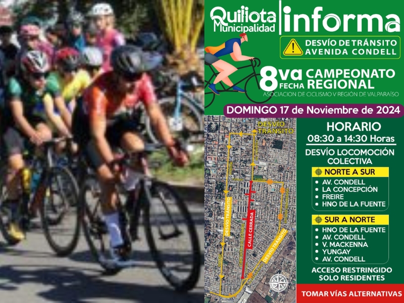 Quillota Te Cuida en cicletada