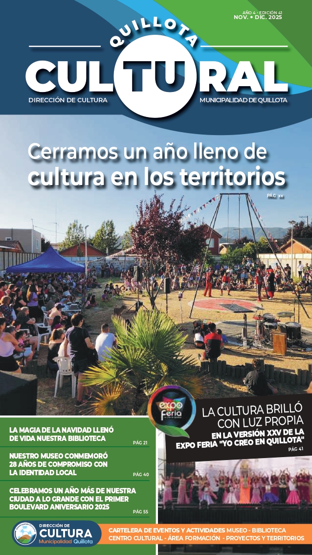 Portada Revista Quillota Cultural, nov-dic